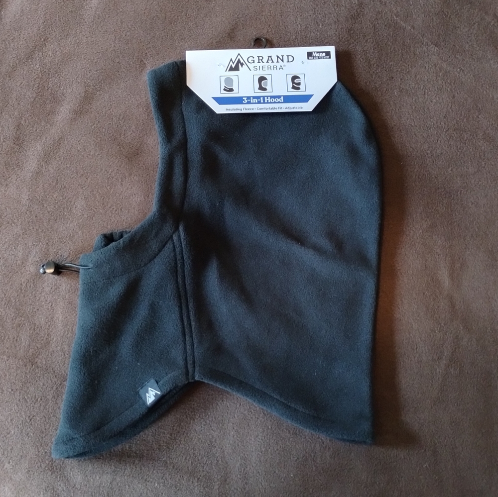 Men's Grand Sierra 3-in-1 Balaclava Hood Cold Weather Gear Face Mask Neck Gaiter